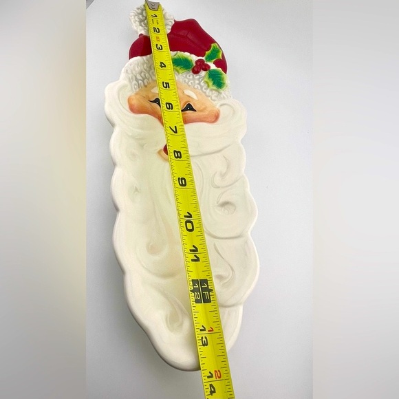 Vintage, Snack Therapy Santa Claus Plate/Server by Fitz and Floyd - Picture 6 of 9